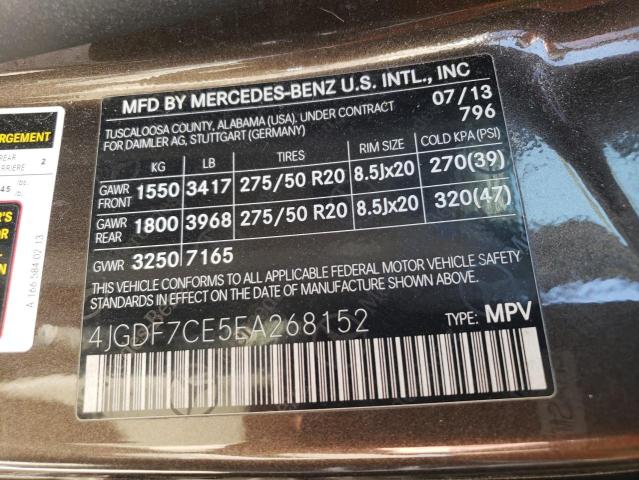 4JGDF7CE5EA268152 Mercedes-Benz Gl 450 4matic