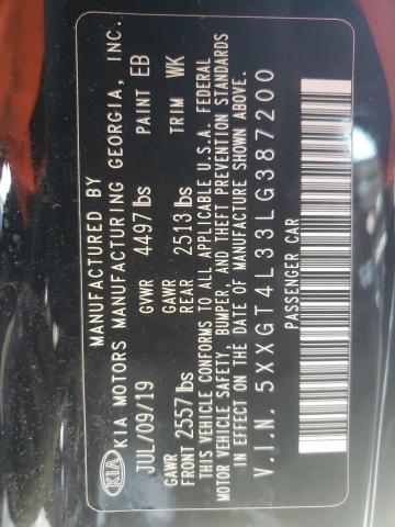 5XXGT4L33LG387200 KIA Optima Lx