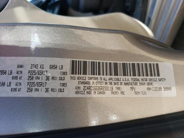 2C4RC1GG3GR233118 Chrysler Town & Country Limited Platinum