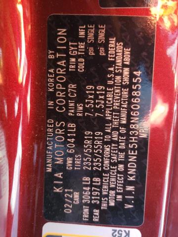 2022 KIA CARNIVAL S KNDNE5H38N6068554
