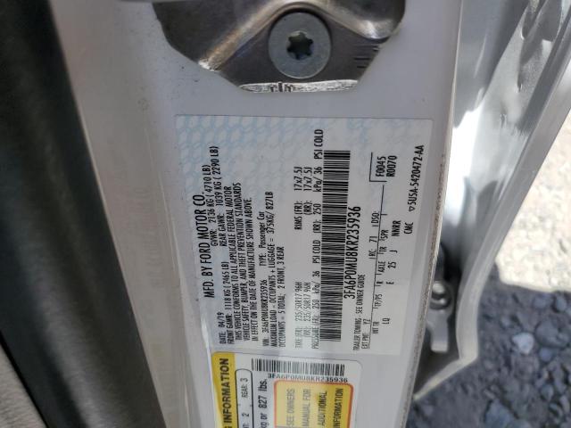 3FA6P0MU8KR235936 Ford FUSION SEL