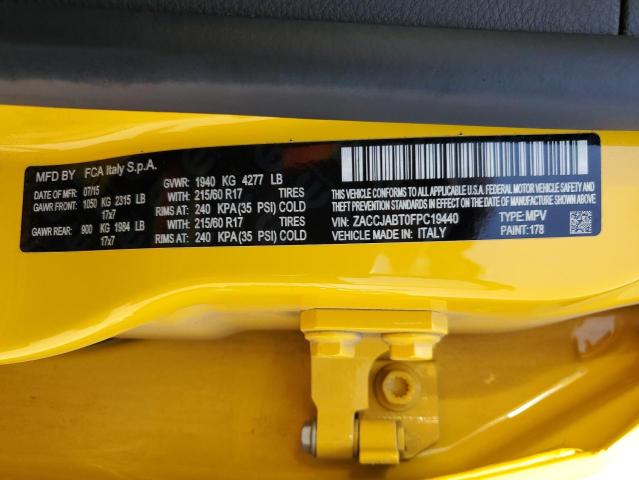 ZACCJABT0FPC19440 Jeep Renegade Latitude