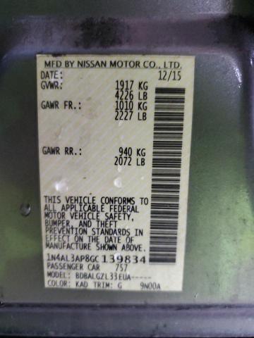 1N4AL3AP8GC139834 Nissan ALTIMA 2.5