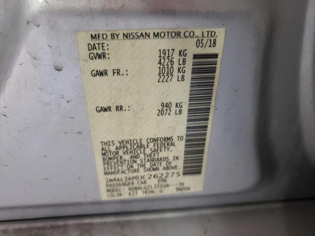1N4AL3AP0JC262275 Nissan ALTIMA 2.5