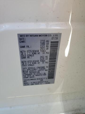 2016 NISSAN PATHFINDER 5N1AR2MMXGC669271