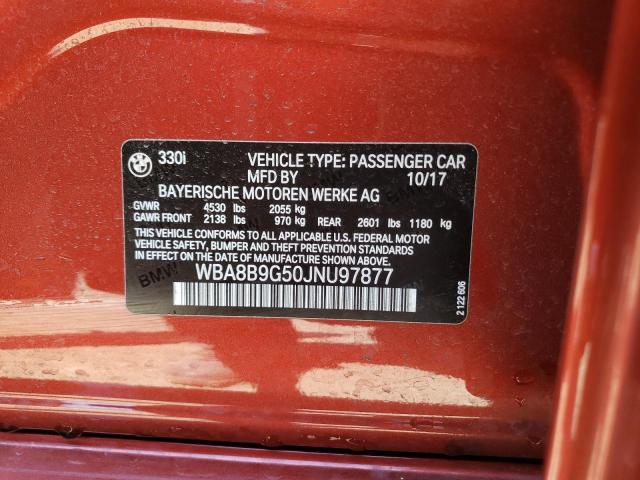 WBA8B9G50JNU97877 BMW 330 I