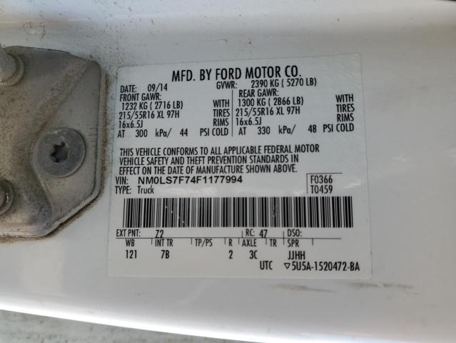 2015 FORD TRANSIT CO - NM0LS7F74F1177994
