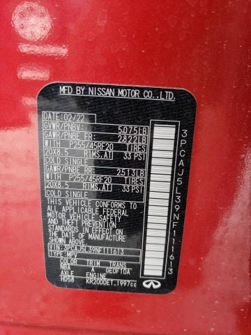 2022 INFINITI QX55 SENSO 3PCAJ5L39NF111613