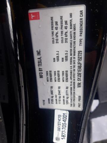 5YJ3E1EA8JF152729 Tesla MODEL 3