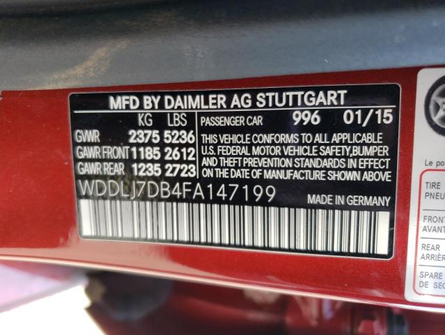 WDDLJ7DB4FA147199 Mercedes-Benz CLS 550