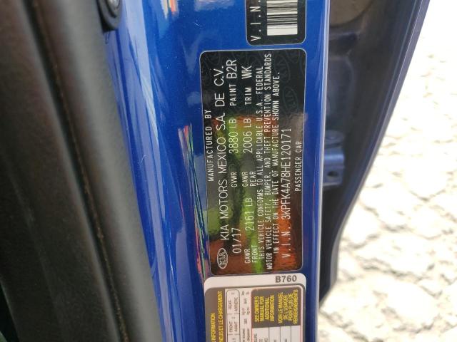 3KPFK4A78HE120171 KIA FORTE LX