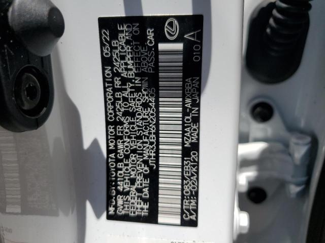 2022 LEXUS UX 200 BAS JTHR3JBH6N2054405