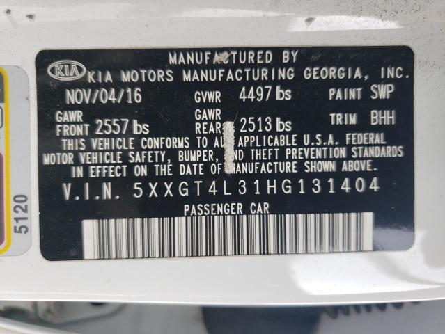 5XXGT4L31HG131404 KIA Optima Lx