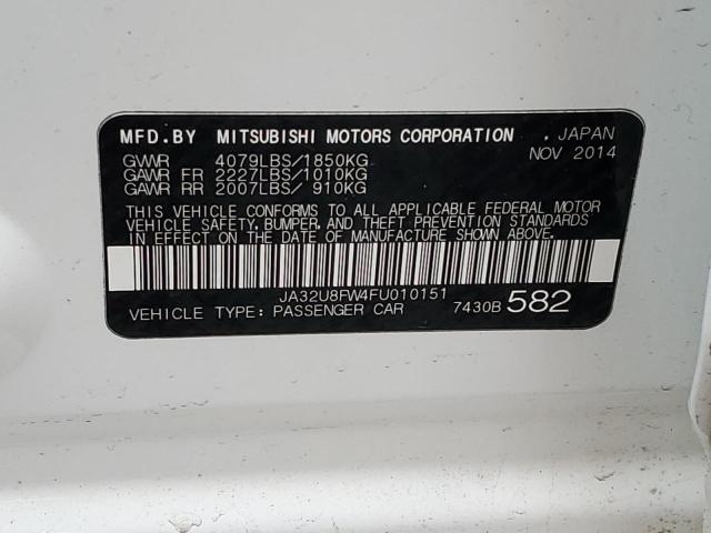 2015 MITSUBISHI LANCER GT JA32U8FW4FU010151