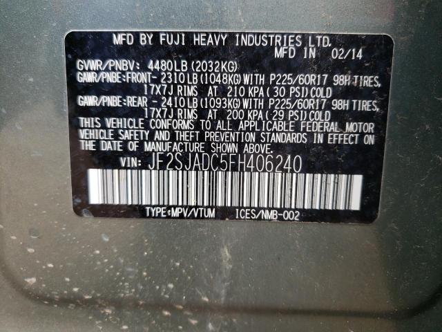 JF2SJADC5FH406240 Subaru Forester 2.5i Premium