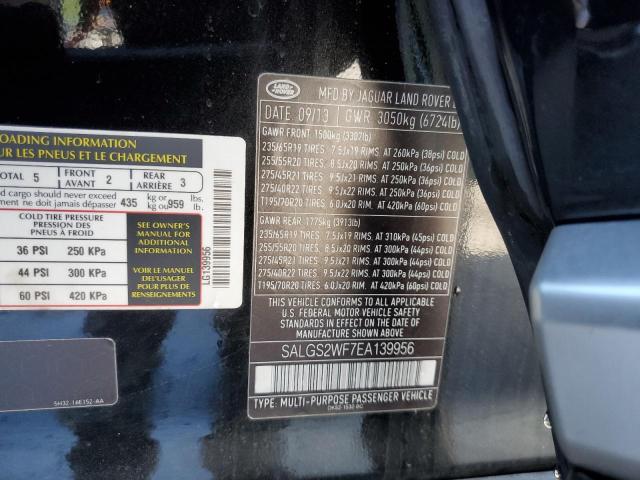 SALGS2WF7EA139956 Land Rover Range Rover Hse