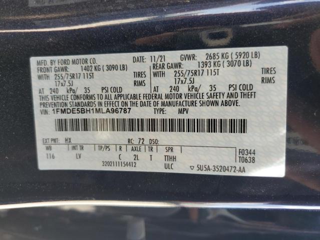 1FMDE5BH1MLA96787 Ford Bronco Base