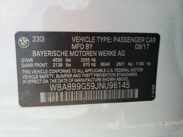 2018 BMW 330 I - WBA8B9G59JNU96145