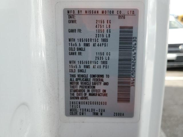 3N6CM0KN2GK692630 Nissan NV200 2.5S