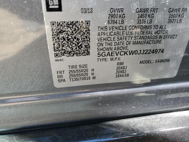 2018 BUICK ENCLAVE AV - 5GAEVCKW0JJ224974