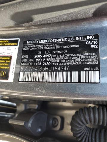 55SWF4JB5HU184346 Mercedes-Benz C 300