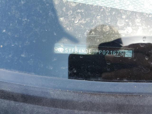 5YFB4MDE1PP021675 Toyota COROLLA LE