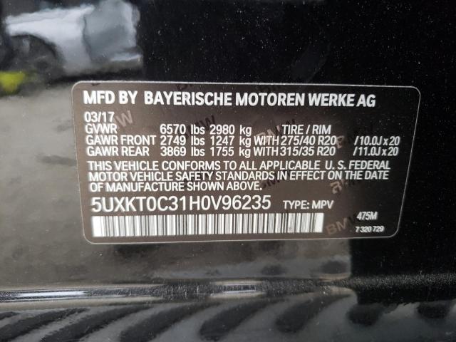 5UXKT0C31H0V96235 BMW X5 Xdr40e
