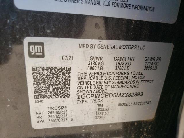 VIN 1GCPWCED5MZ382893 2021 CHEVROLET ALL MODELS no.13