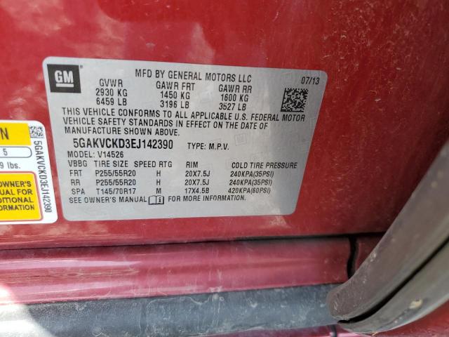 5GAKVCKD3EJ142390 Buick Enclave