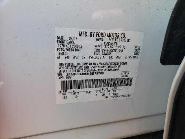 2FMPK3J95HBB79780 Ford EDGE SEL