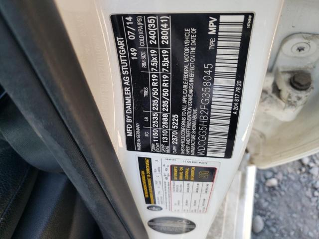WDCGG5HB2FG358045 Mercedes-Benz GLK 350