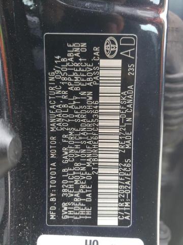 2015 TOYOTA COROLLA S 2T1BURHE6FC253646