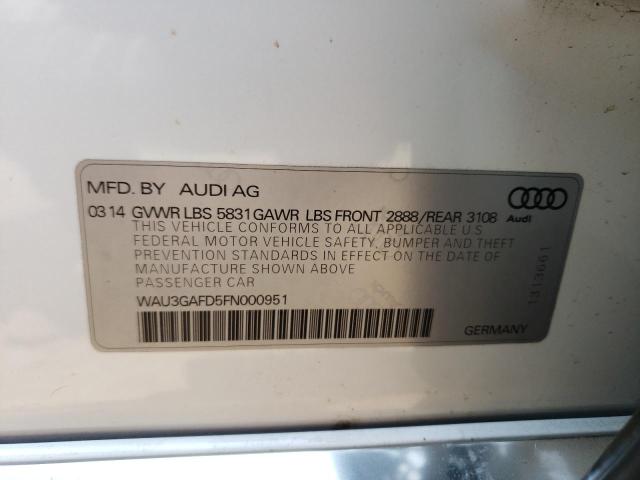2015 AUDI A8 L QUATT - WAU3GAFD5FN000951