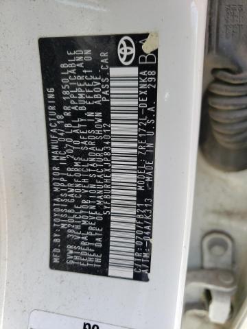 2018 TOYOTA COROLLA L - 5YFBURHEXJP834012