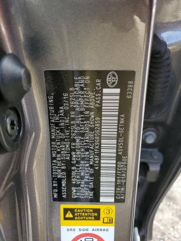 VIN 4T4BF1FK9GR562859 2016 Toyota Camry, LE no.12