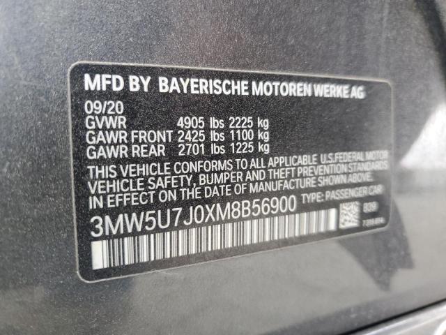 3MW5U7J0XM8B56900 2021 BMW M3, photo no. 12