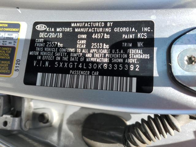 5XXGT4L30KG335392 KIA Optima Lx