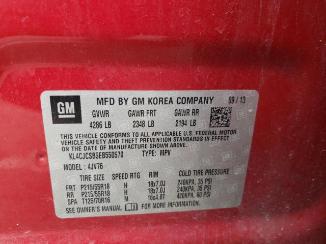 KL4CJCSB5EB550570 Buick Encore