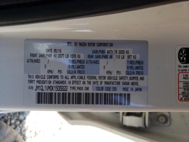 JM1GL1VM0K1506822 Mazda 6 TOURING