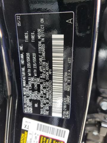 5TDJZRBH2NS220763 Toyota Highlander Xse