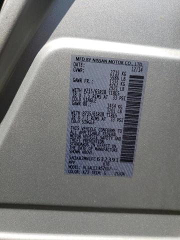 5N1AR2MN1FC632391 Nissan Pathfinder S