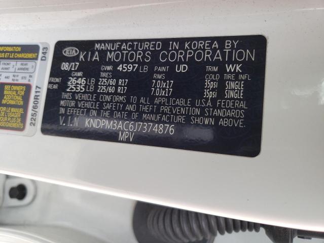 KNDPM3AC6J7374876 KIA Sportage Lx