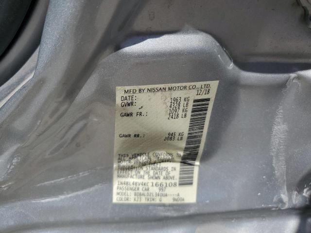 1N4BL4BV4KC166108 Nissan ALTIMA S