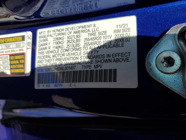 2022 ACURA RDX A-SPEC - 5J8TC2H60NL001407