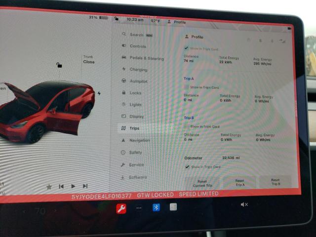 5YJYGDEE4LF016377 Tesla Model Y