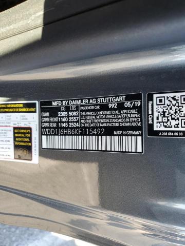WDD1J6HB6KF115492 Mercedes-Benz E 450