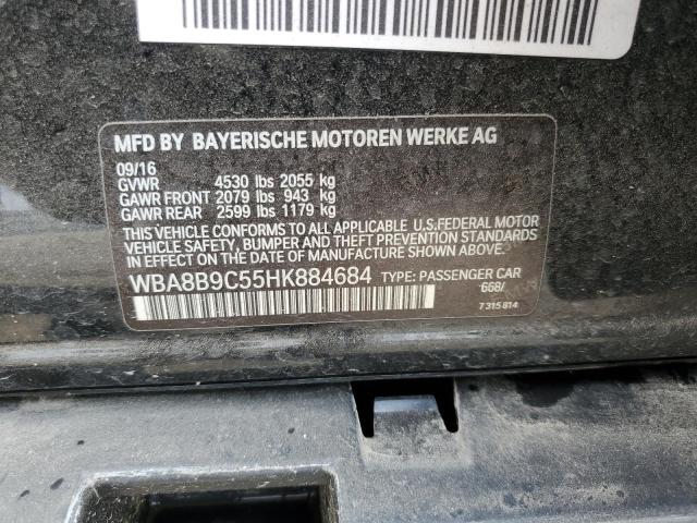 WBA8B9C55HK884684 BMW 330 I