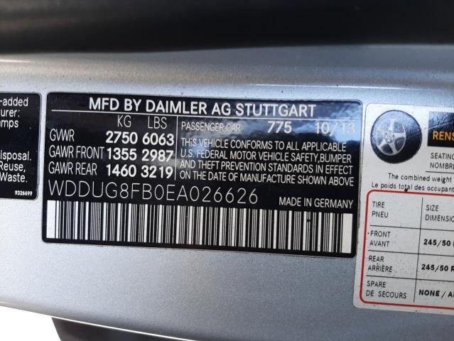 VIN WDDUG8FB0EA026626 2014 Mercedes-Benz S-Class, 5... no.12