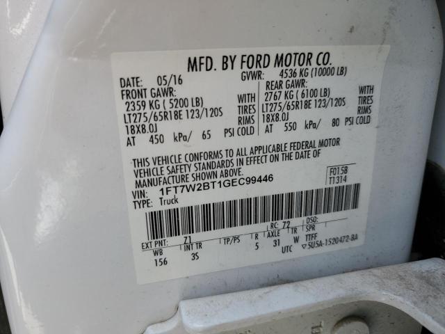 2016 FORD F250 SUPER - 1FT7W2BT1GEC99446