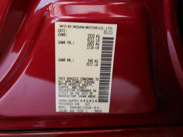 1N4AL3AP9FC441454 Nissan ALTIMA 2.5